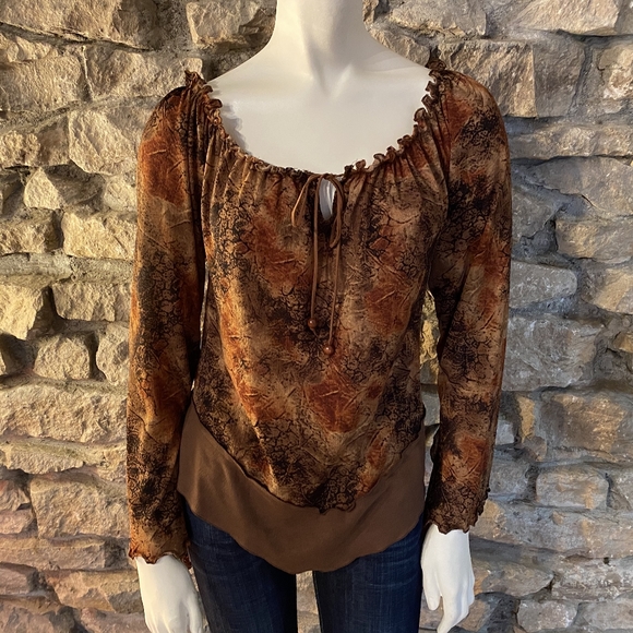 Prada Tops - Prada Peasant Blouse Size Medium